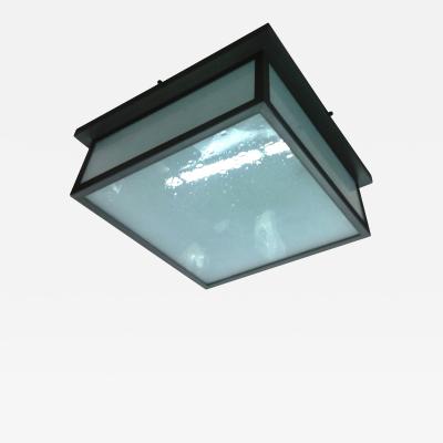  ADG Lighting Brass and Glass Square Lantern