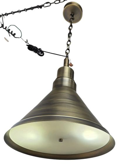  ADG Lighting Cone pendants two tones