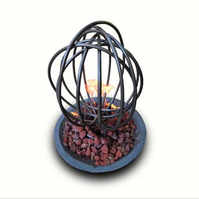  ADG Lighting Contemporary Iron Sculpture for Fire Pit