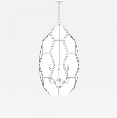  ADG Lighting Elongated Faceted Pendant Henzlik