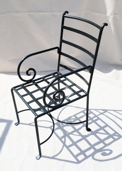  ADG Lighting Exterior Chair with Scroll Arm
