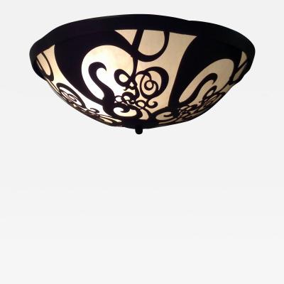  ADG Lighting Filigree Bowl Handing Pendant Waterjet Cut Light Fixture