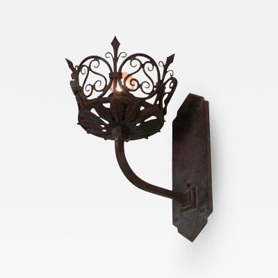  ADG Lighting Forged Brass Sconce Historic Reproduction