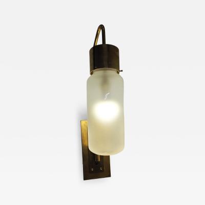  ADG Lighting Glass brass sconce refurbish