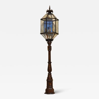  ADG Lighting Greiner Lantern On Post