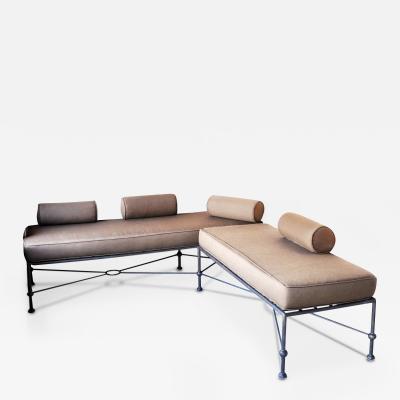  ADG Lighting Low back Sofa Series Modern Twist to Classic Iron Furniture