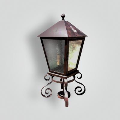  ADG Lighting Mount Rustico Pilaster Lantern
