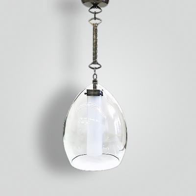  ADG Lighting Pyrex and Cylinder Pendant