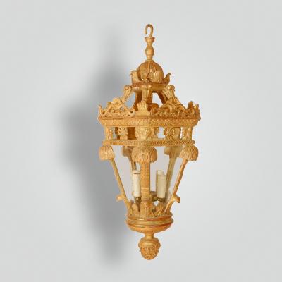  ADG Lighting Reproduction Gargoyle wood lantern