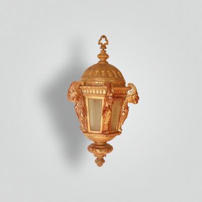  ADG Lighting Reproduction Gargoyle wood lantern