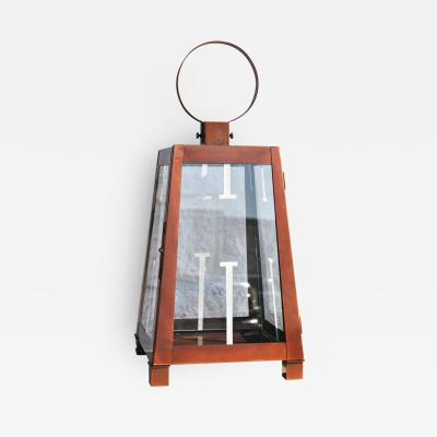  ADG Lighting Rex lantern with etched glass pattern
