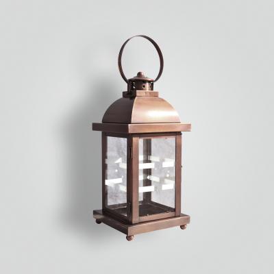  ADG Lighting Rex lantern with etched glass pattern