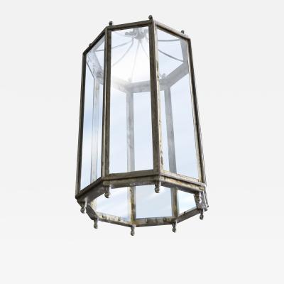  ADG Lighting Silver Leaf 6 Sided Pendant