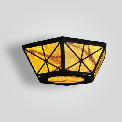  ADG Lighting Six Sided Ceiling Flush With Textured Finish