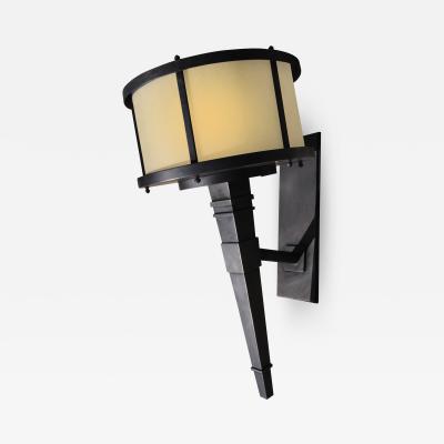  ADG Lighting Stainless Steel Brass Plated Torch Light Transitional