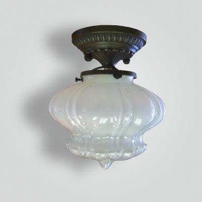  ADG Lighting Vaseline glass ceiling flush