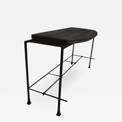  ADG Lighting Washington Console Table Reclaimed Lumber Wrought Iron Console