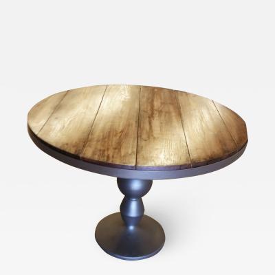  ADG Lighting Wood Plank Round Table