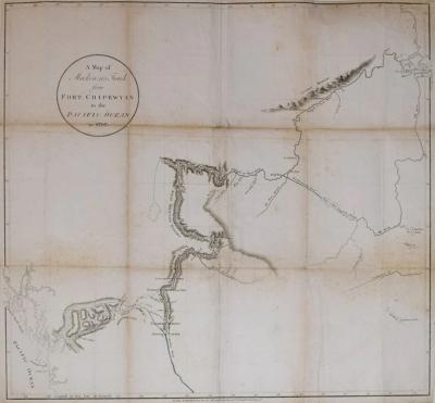  ALEXANDER MACKENZIE A MAP OF MACKENZIE S TRACK FROM FORT CHIPEWYAN TO THE PACIFIC OCEAN IN 17