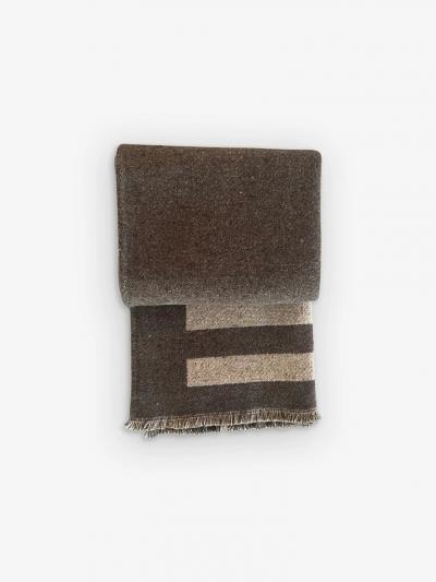  ALONPI ROUEN PLAID TWEED REVERSIBLE THROW