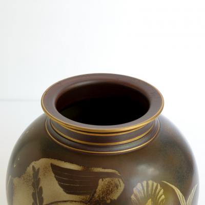  ALP Lidk ping GUNNAR NYLUND SWEDISH ART DECO FLAMBE VASE FOR A L P 1930