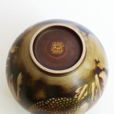  ALP Lidk ping GUNNAR NYLUND SWEDISH ART DECO FLAMBE VASE FOR A L P 1930
