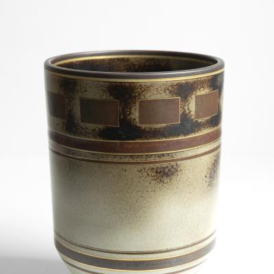  ALP Lidk ping GUNNAR NYLUNG FLAMBE CYLINDER VASE ALP SWEDEN 1930S