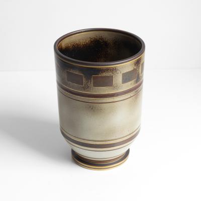  ALP Lidk ping GUNNAR NYLUNG FLAMBE CYLINDER VASE ALP SWEDEN 1930S