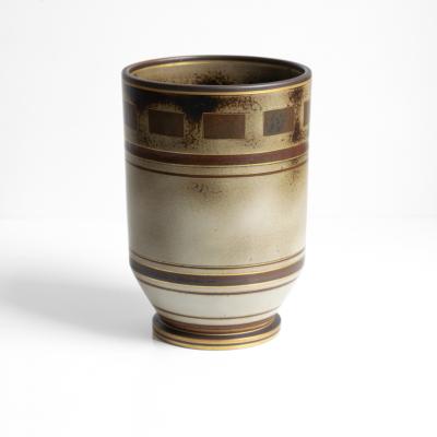  ALP Lidk ping GUNNAR NYLUNG FLAMBE CYLINDER VASE ALP SWEDEN 1930S