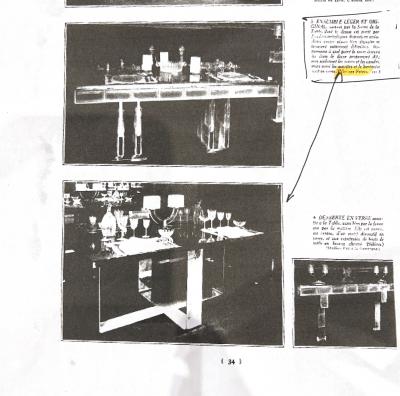  ANDRE MERCIER Art Deco Makassar Dining Table by Andr Mercier
