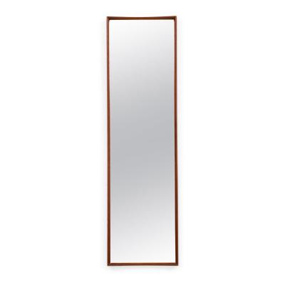  Ab Glas Tr AB Glas and Tr Swedish Mid Century Tall Teak Framed Entry Mirror