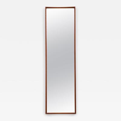  Ab Glas Tr AB Glas and Tr Swedish Mid Century Tall Teak Framed Entry Mirror