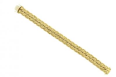 Abel Zimmerman ABEL ZIMMERMAN 18KT GOLD WOVEN BRACELET