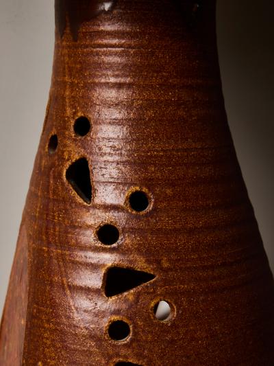  Accolay Pottery Accolay Ceramic and Copper Table Lamp with Resin Inclusions
