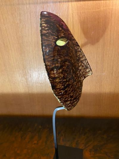  Accolay Pottery Ceramic Mask Accolay France 1960s