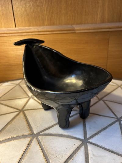  Accolay Pottery Ceramic Vide Poche by Accolay Modern Design France 1960s