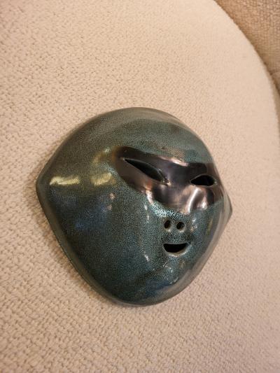  Accolay Pottery Ceramic mask by Accolay France between 1947 and 1983