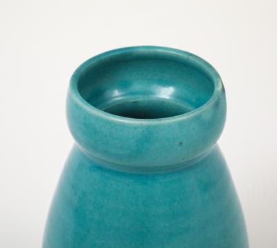  Accolay Pottery French Accolay Turquoise Vase