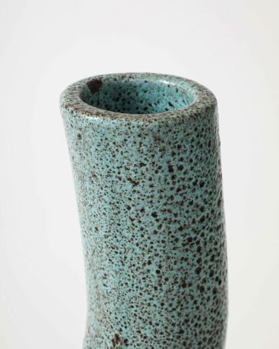 Accolay Pottery Glazed Ceramic Vase by Accolay Pottery France c 1960