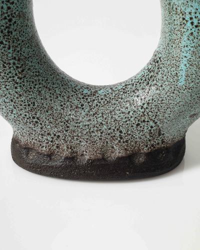  Accolay Pottery Glazed Ceramic Vase by Accolay Pottery France c 1960