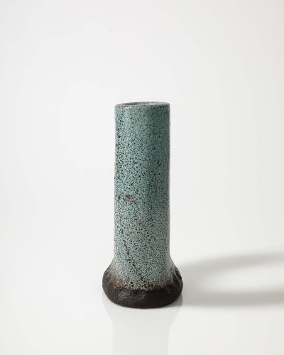  Accolay Pottery Glazed Ceramic Vase by Accolay Pottery France c 1960