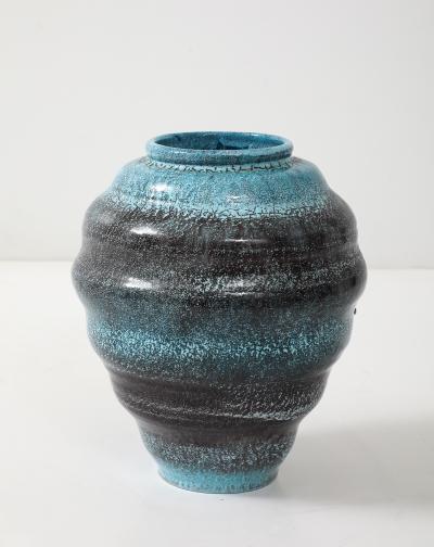 Accolay Pottery LArge Accolay Speckled Turquoise Vessel