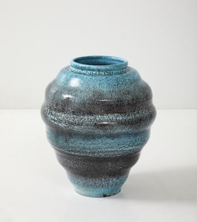 Accolay Pottery LArge Accolay Speckled Turquoise Vessel