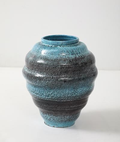Accolay Pottery LArge Accolay Speckled Turquoise Vessel