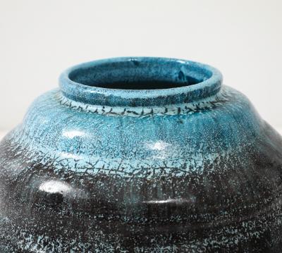 Accolay Pottery LArge Accolay Speckled Turquoise Vessel