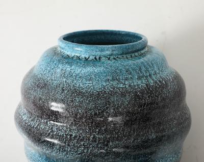 Accolay Pottery LArge Accolay Speckled Turquoise Vessel