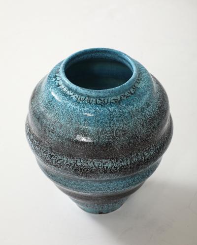 Accolay Pottery LArge Accolay Speckled Turquoise Vessel
