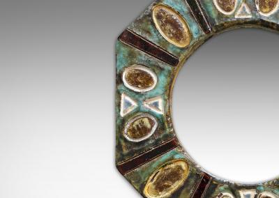  Accolay Pottery Mirror by les Potieres dAccolay