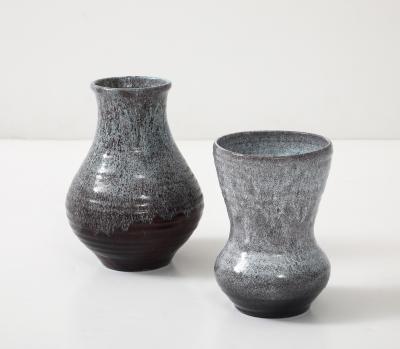 Accolay Pottery Pair of Accolay Pottery Vases