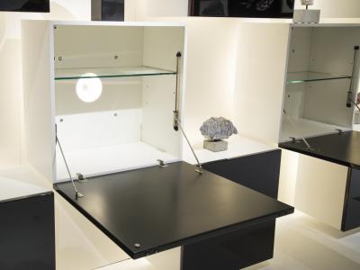  Acerbis Rare bookcase in lacquered wood by Acerbis International circa 1970